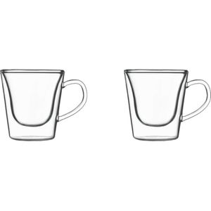 Luigi Bormioli Thermic Koffie- en Theeglas - 29,5cl - Dubbelwandig - 2 stuks