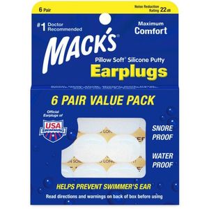 Macks Earplugs 6paar