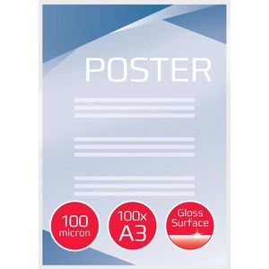 GBC - Document Lamineerhoezen - A3 200 Micron - Glanzend
