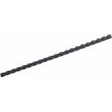 GBC Plastikbinderücken 10mm 21 Ringe schwarz VE=100 Stück