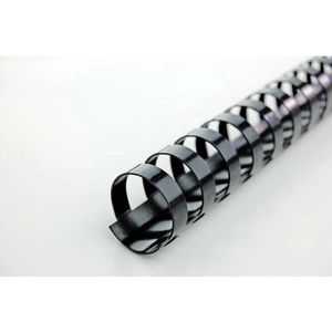 GBC® Binderücken, Plastik, Ø 14 mm, 100 Stück, schwarz