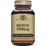 Solgar Biotine 5000mcg - 100 Capsules - Vrij van Gluten en Zuivel