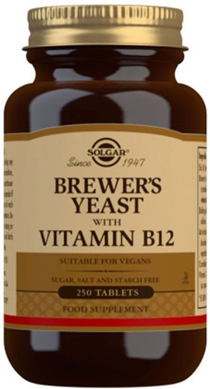 Biergist - 250 Tabletten - Met Vitamine B12 - Voedingssupplement