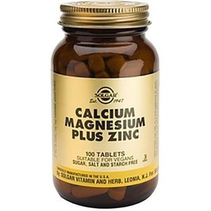 Solgar Calcium Magnesium plus Zinc 100tab