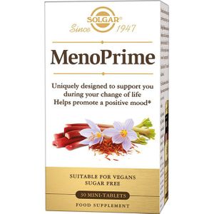 Solgar - MenoPrime - Menopauze voor Vrouwen - 30 Tabletten