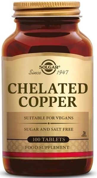 Solgar - Gecheleerd Koper - 2,5 mg - 100 Tabletten