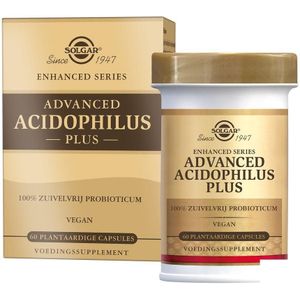 Solgar - Advanced Acidophilus Plus - Probioticum - 0,5 miljard levensvatbare bacteriën per capsule