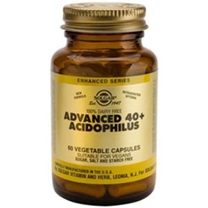 Solgar Advanced 40 + Acidophilus V-Capsule 60  -  Solgar Vitamins