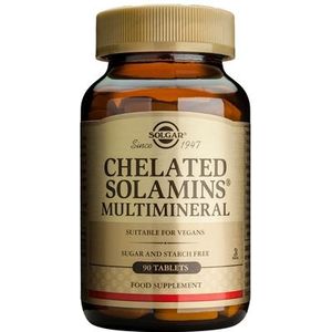 Solgar - Gechelateerde Solamines - Multimineralen - 90 Tabletten