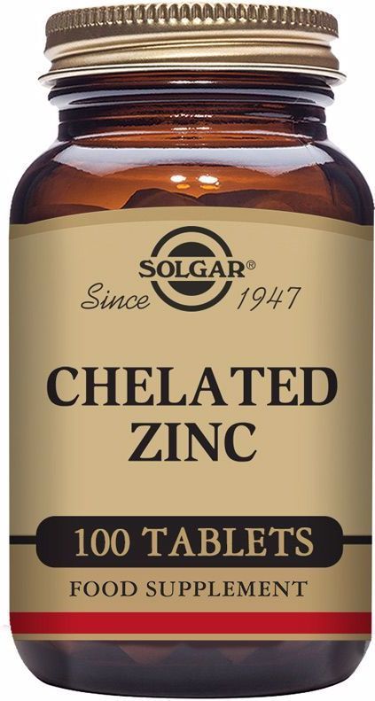 Solgar - Gecheleerde Zink - 100 Tabletten