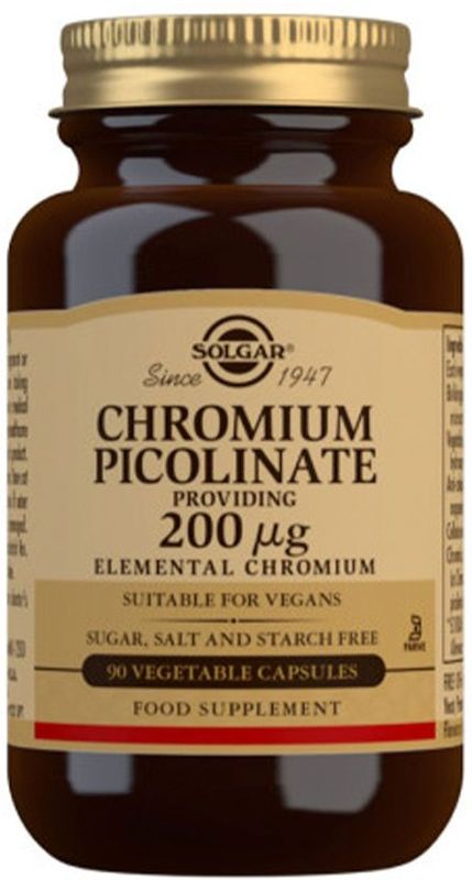 Solgar Chromium (Chroom) Picolinate 200 mcg Capsules