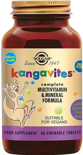 Solgar Kangavites™ Bouncing Berry Multivitamine kauwtabletten voor Kinderen