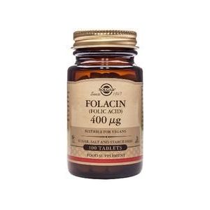 Solgar Folacin (Foliumzuur) 400 mcg (100 tabletten)