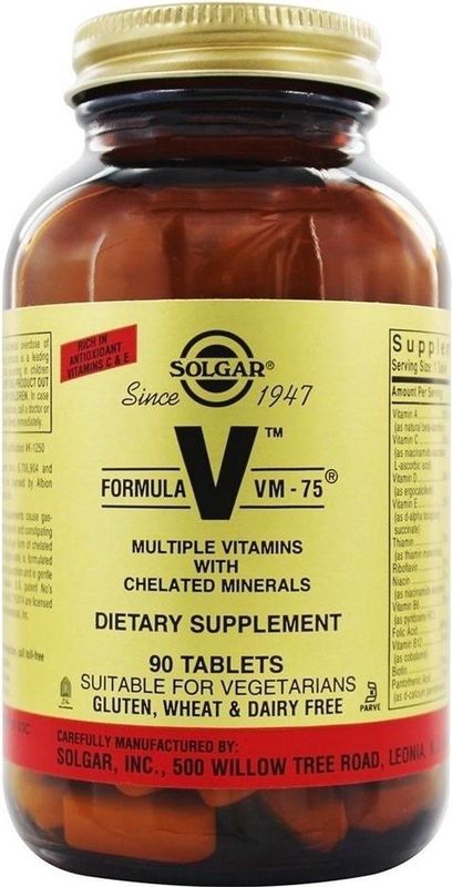 VM 75 Formula Solgar 90 Tablets