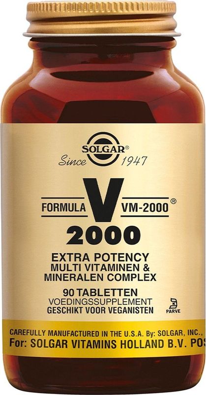 Solgar formula VM 2000 Multivitaminen en mineralen complextabletten
