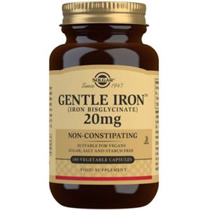 Solgar - Gentle Iron - 25 mg - 180 Plantaardige Capsules