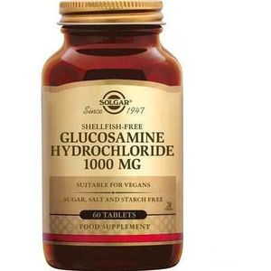 Solgar Glucosamine Hcl zonder schaaldier Tabletten 60x1000 mg  -  Solgar Vitamins