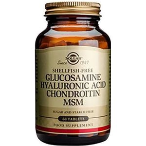 Solgar Glucosamine Hyaluronzuur Chondroitine MSM  60