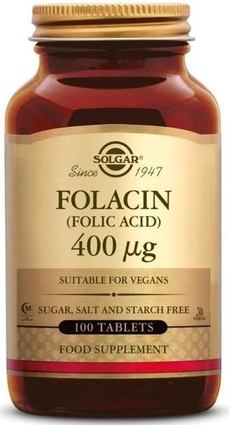 Solgar - Folate - Tabletten - 400 mcg - 50 stuks