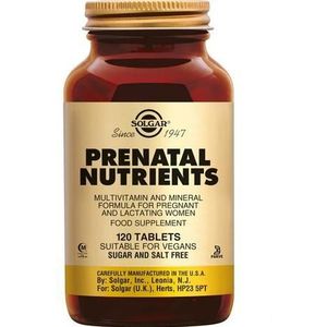 Solgar Prenatal Nutrients Multivitamine voor Zwangeren