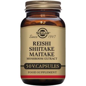 Reishi, Shiitake en Maitake (paddenstoelenextract) Solgar 30228