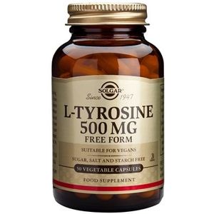 Solgar - L-Tyrosine - 500 mg - 50 Plantaardige Capsules