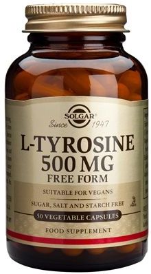 Solgar L-Tyrosine 500 mg (50 plantaardige capsules)