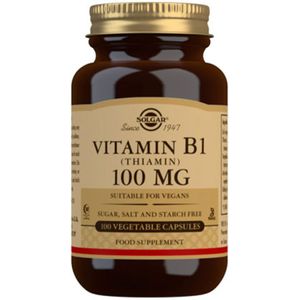Solgar - Vitamine B1 - 100 mg - 100 Plantaardige Capsules