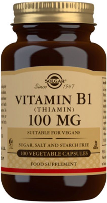 Solgar - Vitamine B1 - 100 mg - 100 Plantaardige Capsules