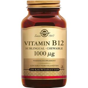 Solgar Vitamine B12 1000 mcg (250 kauwtabletten)