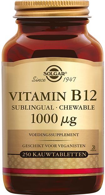 Solgar Vitamine B12 1000 mcg (250 kauwtabletten)