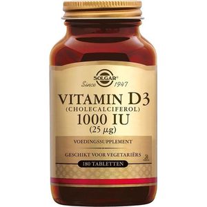 Solgar Vitamins Vitamin D 3 (Cholecalciferol) 25 mcg/1000 IU