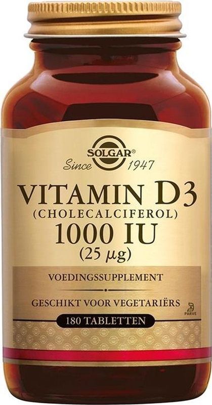 Solgar Vitamins Vitamin D 3 (Cholecalciferol) 25 mcg/1000 IU