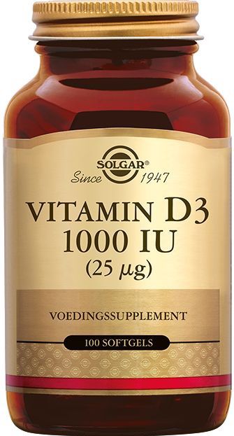 Solgar - Vitamine D3 - 25 mcg - 100 Softgels