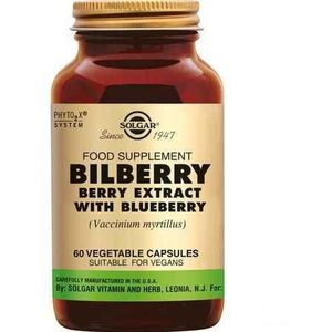 Solgar Bilberry Berry Extract (bosbes) V-Capsule 60  -  Solgar Vitamins