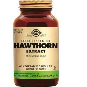 Solgar Hawthorn Extract Meidoorn V-Capsule 60  -  Solgar Vitamins
