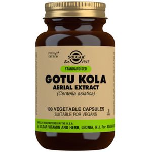 Solgar - Gotu Kola Aerial Extract - 100 Capsules - Gestandaardiseerd Blad Extract