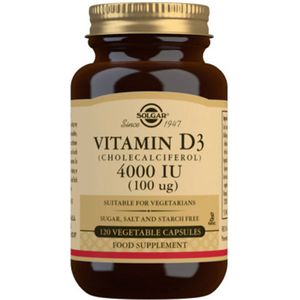 Solgar Vitamine D3 4000 IU (120 capsules)