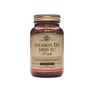 Solgar Vitamine D3 1000 IU (100 kauwtabletten)