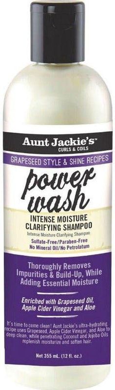 Shampoo Aunt Jackie's Curls & Coils Grapeseed Power Wash (355 ml)