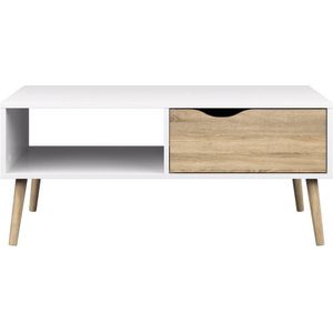 Salontafel Napoli met lade en plank