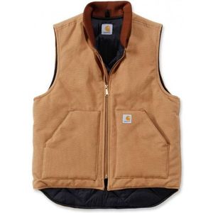 Carhartt Duck Vest Arctic Quilt Lined Bruin Bodywarmer Heren