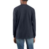 Carhartt K126 Heavyweight LS Pocket Navy T Shirt Heren