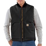 Carhartt Duck Vest Arctic Quilt Lined Zwart Bodywarmer Heren Size