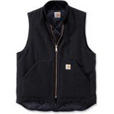 Carhartt Duck Vest Arctic Quilt Lined Zwart Bodywarmer Heren Size