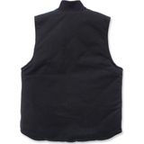 Carhartt Duck Vest Arctic Quilt Lined Zwart Bodywarmer Heren Size