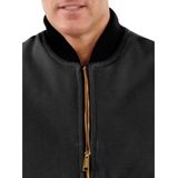 Carhartt Duck Vest Arctic Quilt Lined Zwart Bodywarmer Heren Size