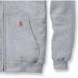 Carhartt K122 Midweight Zip Front Hooded Sweatshirt Original Fit Heather Grey