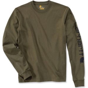 Carhartt Langarmshirt Carhartt Herren Langarmshirt Relaxed Fit Heavyweight Long-Sleeve Logo Sleeve Graphic Adult