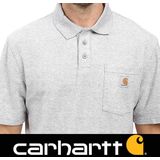 Carhartt Contractor's Work Pocket Heather Grey Polo Heren